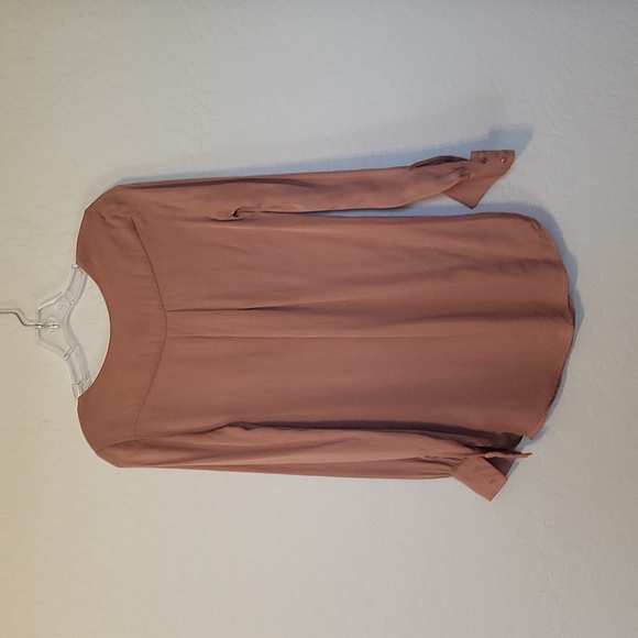 Haute Hippie Asymmetric Cowl Neck Long Sleeve Silk Blouse Size Small - Picture 7 of 12